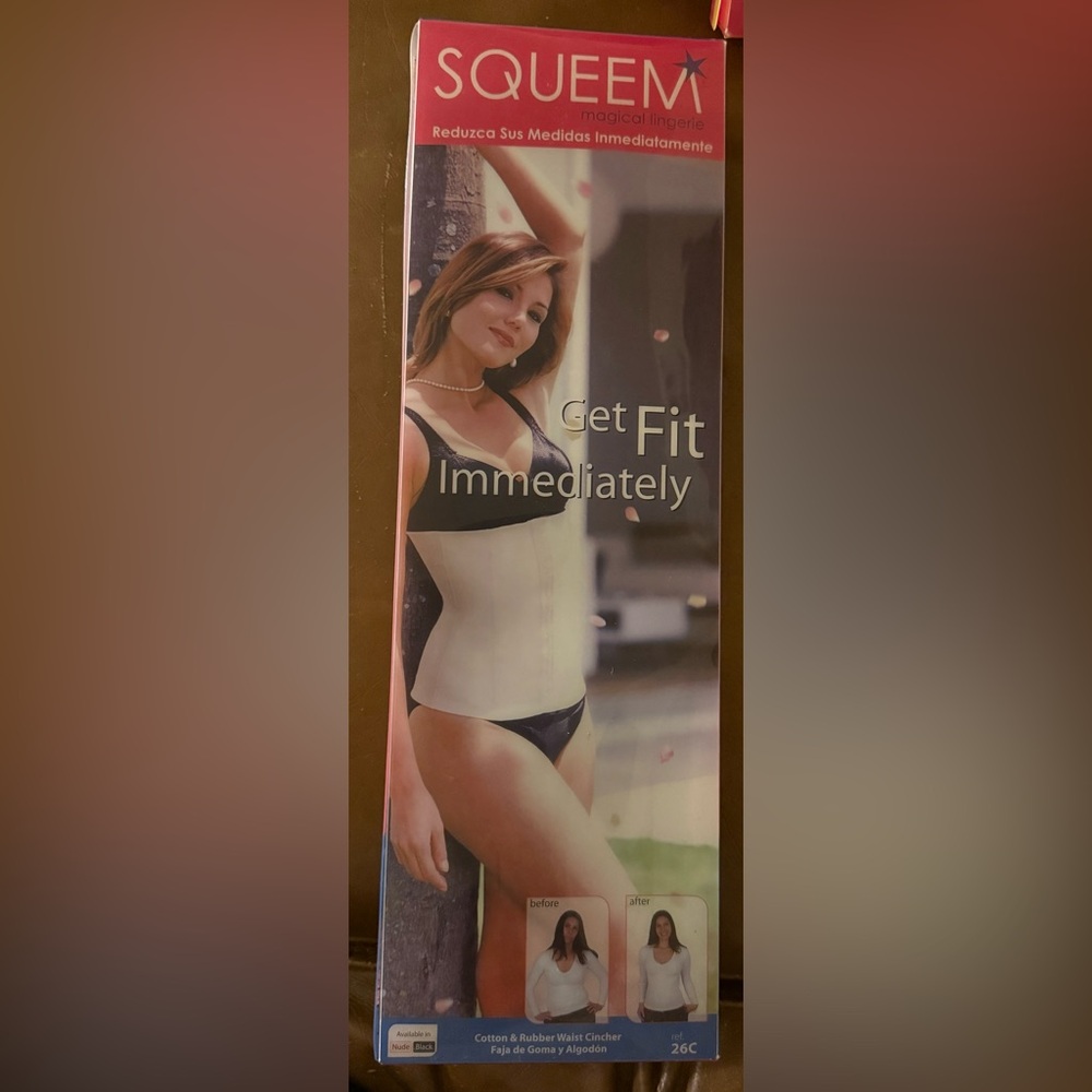 NEW…. Squeem Women's Black Waist Cincher size 5XL